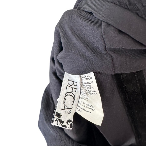 New! BECCA Pucker Up Candice Textured Halter Cut Out One Piece Swimsuit - Picture 8 of 8